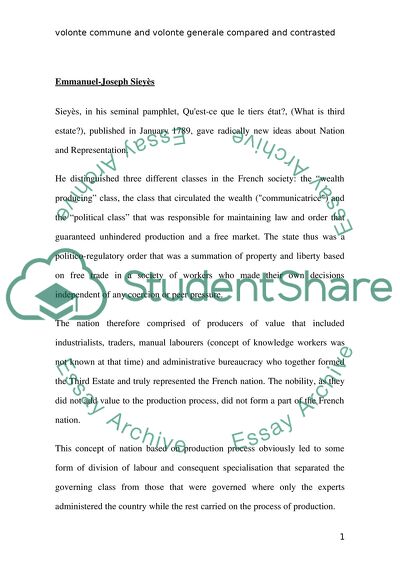 Three Different Classes in French Society