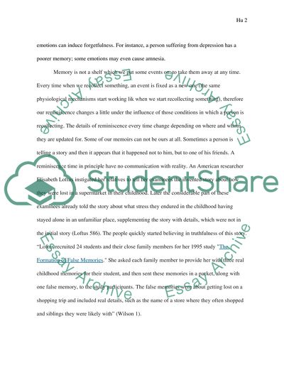 How Reliable is Human Memory