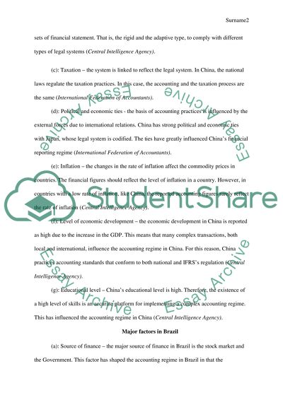 Major Factors and Economic Issues in China and Brazil