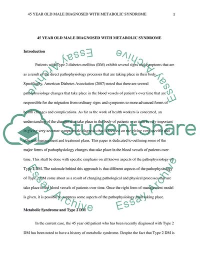 a thesis on metabolic syndrome