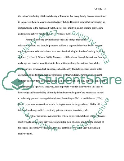 Long-Term TV Watching and Childhood Obesity