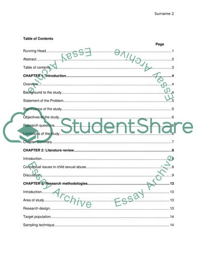Effect of Childhood Sexual Abuse Within Institutions