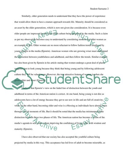 Joseph Epstein The Perpetual Adolescent