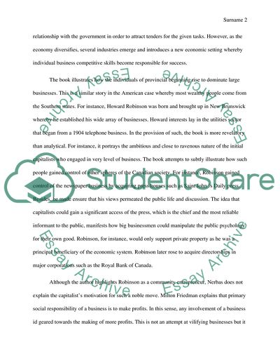 Politics Of Big Business And The Crisis Of The Canadian Bourgeoisie