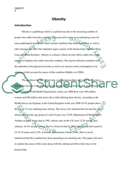Causes and Effects of Obesity