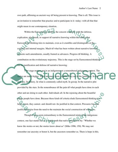 The Sense of Identity