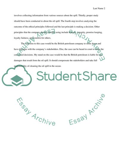 The Gulf of Mexico Oil Spill: An Analysis of Ethics, Deepsea Drilling, and Risk