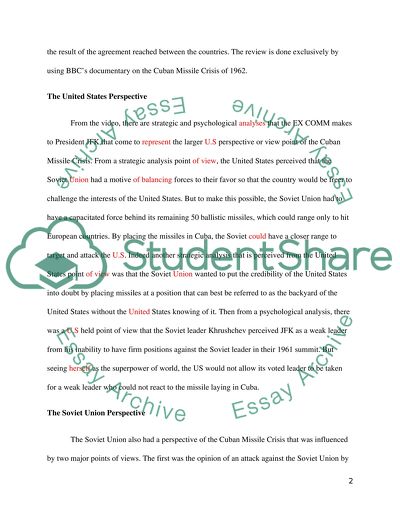 Cuban Missile Crisis