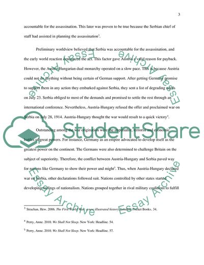 The Causes of World War One