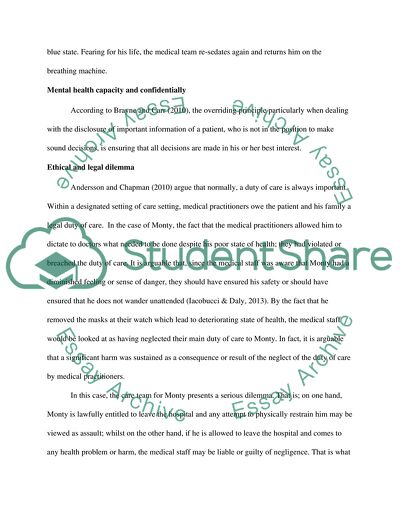 The Ethics of Physical Restraint in Critically Ill Patients: The Case of Monty an Autistic Patient