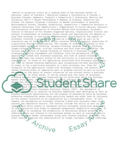 Strategic Thinking: Developing Critical Skills for the Pharmaceutical Leader