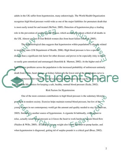 Hypertension and its Impact on the Health of Women