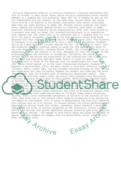 Corporate social responsibility