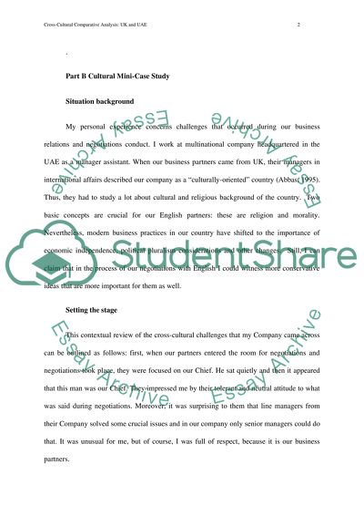 Cultural Case Study