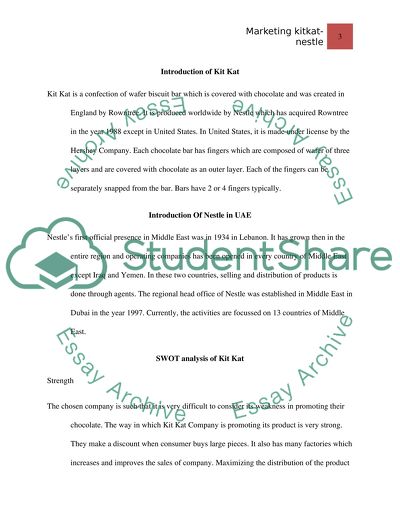 Marketing Environment of Kit Kat