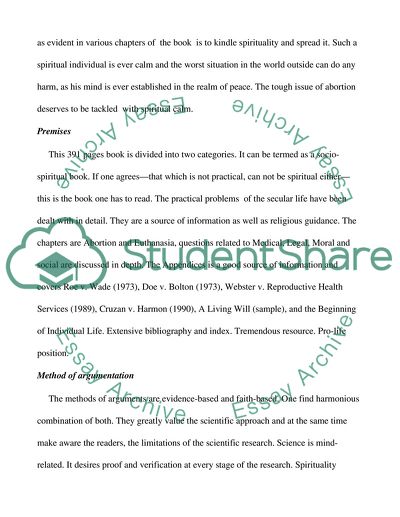 Summary of Matters of Life and Death - Calm Answers to Tough