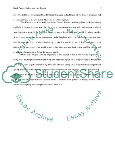 Saudi Arabia Student Interview