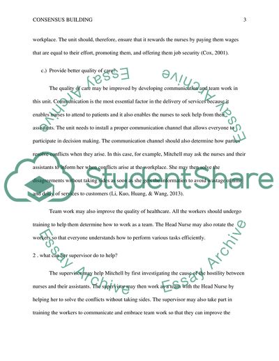 Consensus Building Week 11