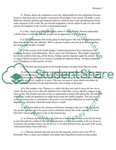 Murders in the Cathedral by T.S. Eliot