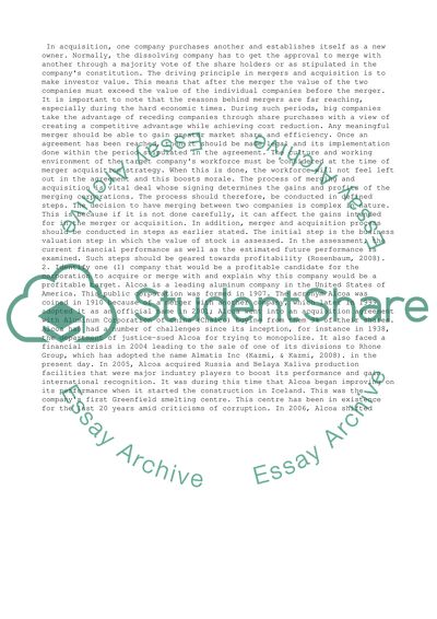 Merger, Acquisition, and International Strategies