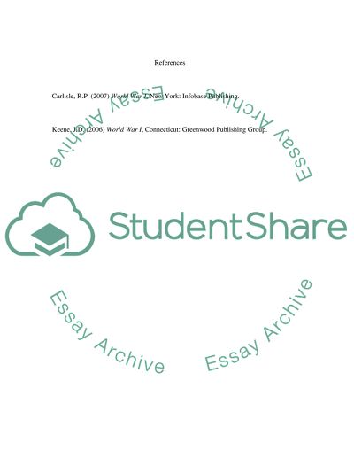 The US Entry into the Great War