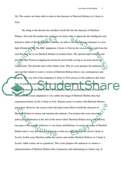 The character of Sherlock Holmes