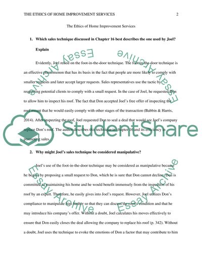 The Ethics of Home Improvement Services