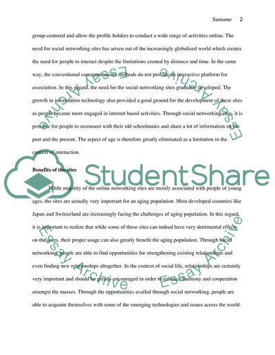 Need for Social Networking Sites