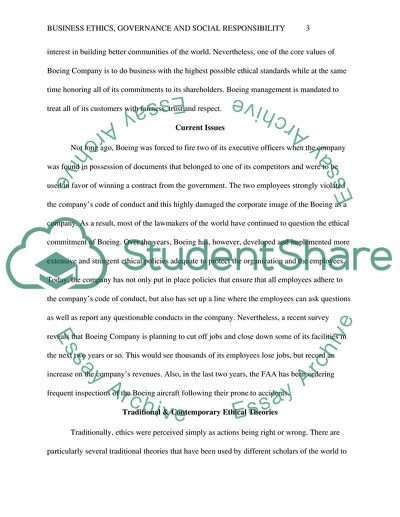 Business Ethics, Governance and Social Responsibility