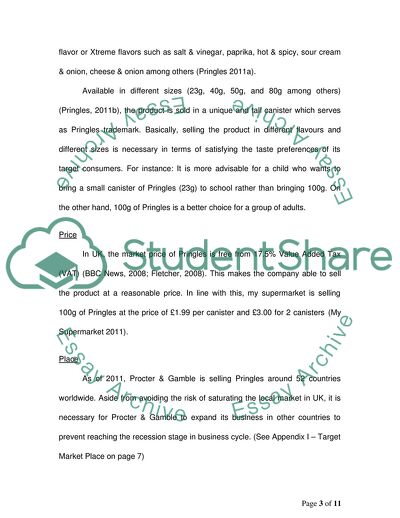 Market Segmentation, Targeting and Positioning Strategy of Pringles