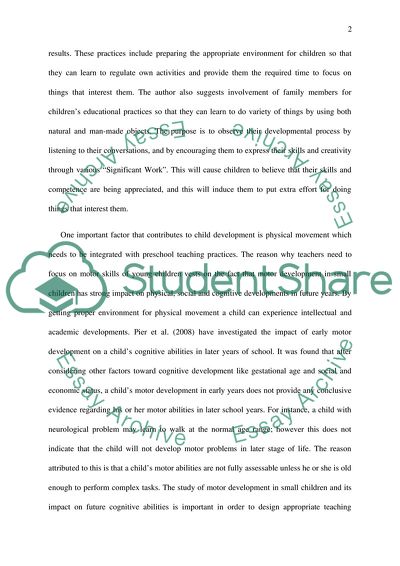 Child Teaching Practices