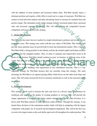 The Analysis of Walmart