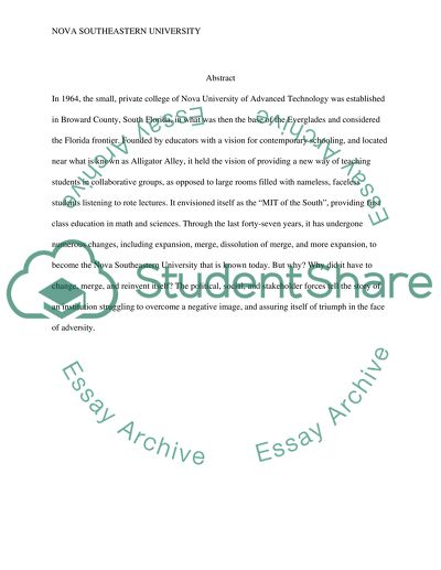 NSU: Almost Five Decades of Growth and Change in South Florida