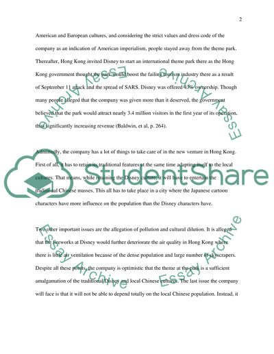 The Walt Disney Company: Case Study