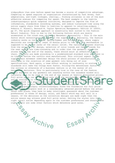 Major Economic Gains: the Supply Chain Performance