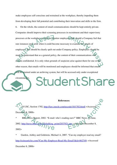 How the Employer Read the Email