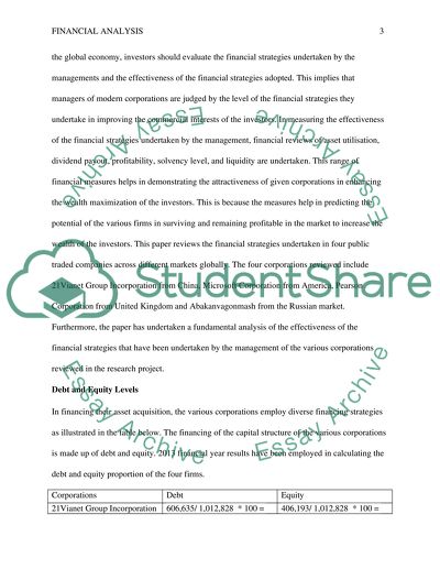 Financial Strategies