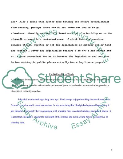 Smoking in Public Places