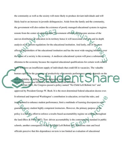 The Detroit Educational System Analysis