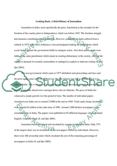 The Relationship between Politicians and Journalists