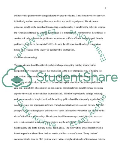 Rape in the Military II