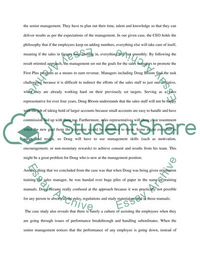 Sales Management Practices at Shield Financial