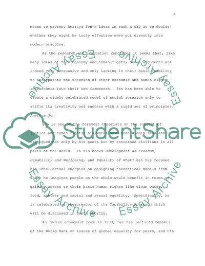 Amartya Sen and Global Justice