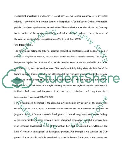 Economic developments in Germany and their impact on the EU economy
