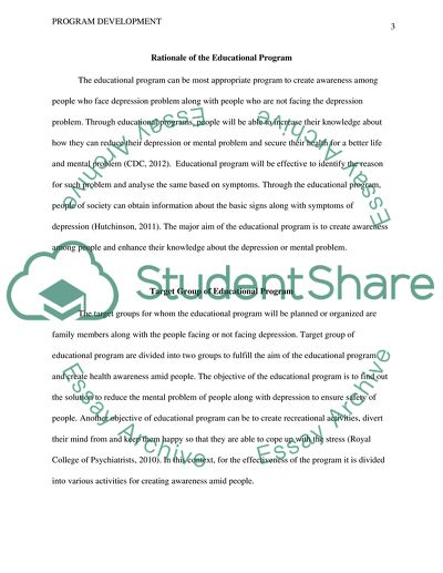 The Rationale of the Educational Program