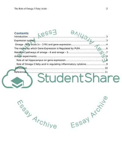 The Role of Omega 3 Fatty Acids in Regulating Gene Expression