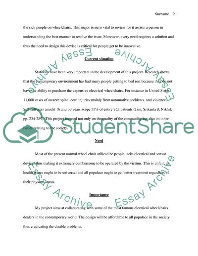 The Need: People With Disability Want To Move Without Helping From Others