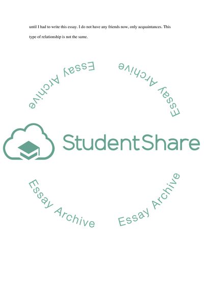 Having a Best Friend