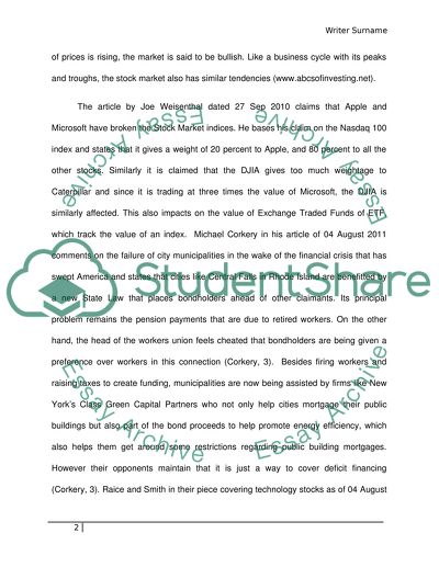 Selected Articles in Finance