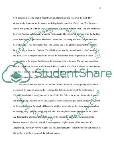 Afghanistan-Pakistan Border Dispute